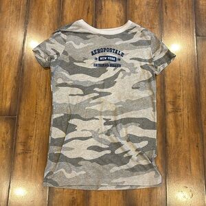 AEROPOSTALE Grey Camouflage T-Shirt